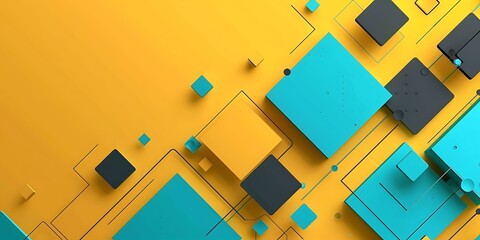 Poster - Abstract background with  lines, squares and,Background for presentation.