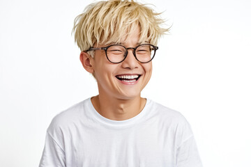 Poster - Happy Young Man Wearing Glasses