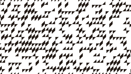 Poster - Black and white abstract geometric pattern. Sharp shape with abstract postioning. Vector Format Illustration 