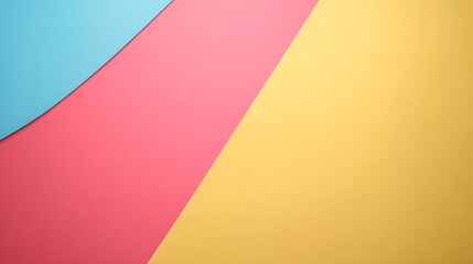 Poster - Detailed abstract design with minimal geometric shapes arranged in a flat lay style featuring a pastel color palette for a modern aesthetic Stock Photo with copy space