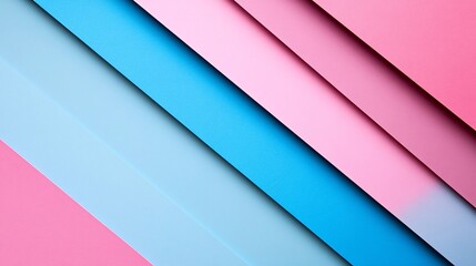 Poster - Detailed abstract design with minimal geometric shapes arranged in a flat lay style featuring a pastel color palette for a modern aesthetic Stock Photo with copy space