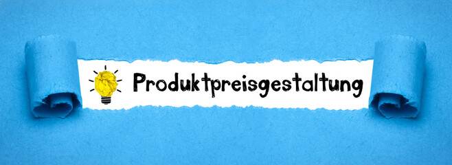 Poster - Produktpreisgestaltung	