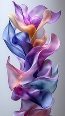 Aufkleber - Smooth transition of pastel colors forming a soft gradient background with a simple and minimal design Stock Photo with copy space
