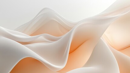 Poster - Abstract minimalist background with flowing lines and gentle hues, emphasizing simplicity