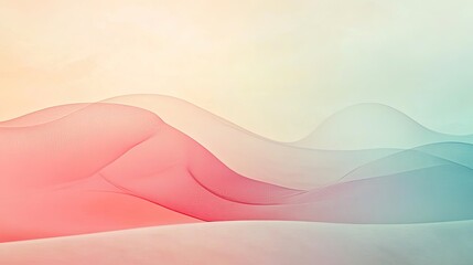 Poster - Minimalist background with soft gradients and subtle textures, creating a serene atmosphere