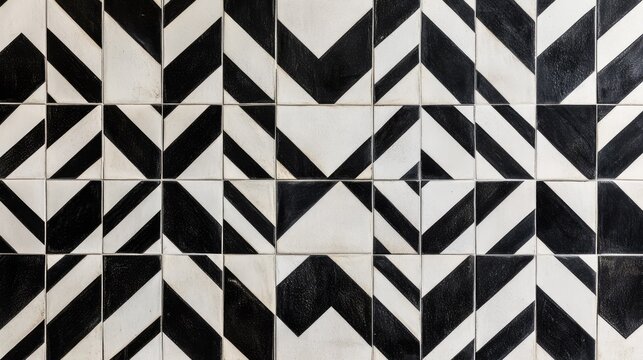 Modern minimalist tile pattern with simple, clean lines and monochromatic colors