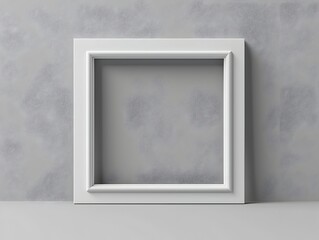 Poster - Minimalist White Frame with Clean Lines for Modern Interior Decor
