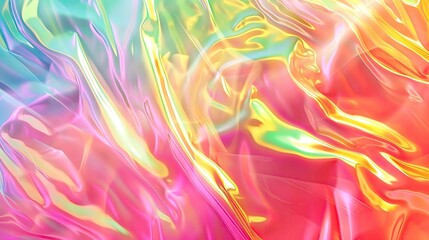 Poster - A vibrant abstract illustration featuring a gradient of colors, creating a dynamic and lively visual experience.