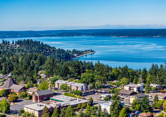 Wall Mural - Aerial Burien Three Tree Point 2