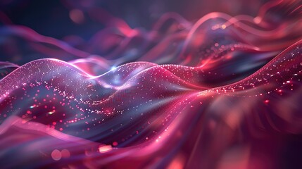 Poster - A mesmerizing flow of vibrant colors in a smooth wave, creating a dynamic and abstract visual experience filled with energy.