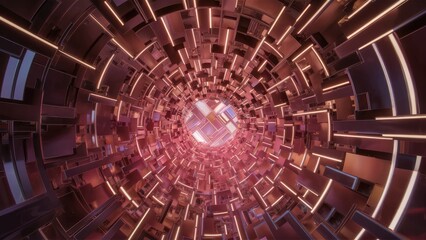 Poster - Contemporary Abstract Structure 3D Visualization