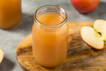 Canvas Print - Refreshing Cold Apple Cider Juice