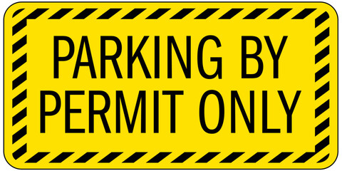 Sticker - Parking permit signs