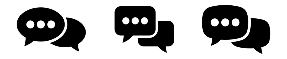 Canvas Print - Chat icon. Talk bubble speech icon. Dialogue balloon icon.