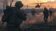 © CaptainMCity - A Military Operation Conducted at Dusk With Helicopter Support and Tactical Precision