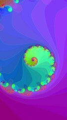 Wall Mural - vertical colorful psychedelic tunnel to nowhere 4k features multicolored designs in a spiral shape t