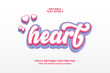 © Muhammad - Editable heart text effects with romantic and pink text styles