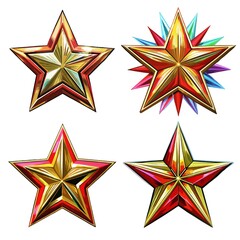 Wall Mural - set of stars