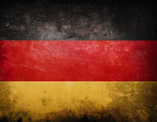 Wall Mural - Distressed Looking Grunge German Flag