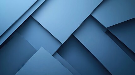 Poster - Abstract blue background with clean geometric shapes and a modern look. Ideal for booklets, brochures, banners, posters, websites, flyers, and covers.