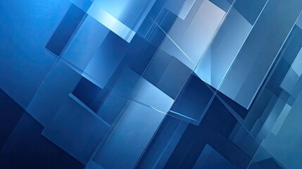Poster - Abstract blue background with clean geometric shapes and a modern look. Ideal for booklets, brochures, banners, posters, websites, flyers, and covers.
