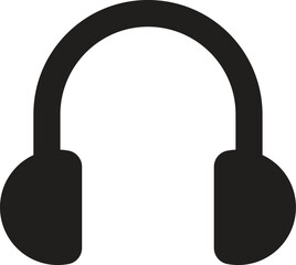 Poster - Headphones icon isolated on white background . Customer support icon vector