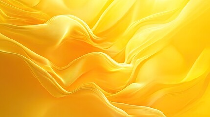 Poster - Abstract yellow gradient wave background with fluid design, ideal for creating compelling visuals for flyers, social media, and promotional materials. --
