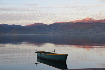 Sticker - autumn in the city of Kastoria Greece