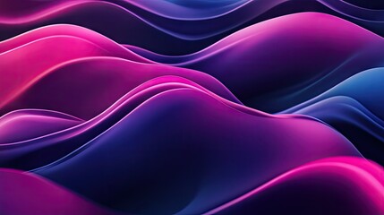 Poster - Minimal wavy fluid abstract background with smooth, flowing lines and gentle gradients, perfect for sleek and modern designs