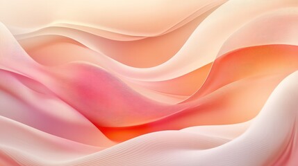 Poster - Minimal wavy fluid abstract background with smooth, flowing lines and gentle gradients, perfect for sleek and modern designs