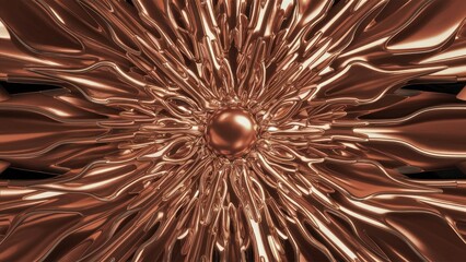 Poster - Abstract shiny background with 3D fractal rendering Not AIgenerated illustration