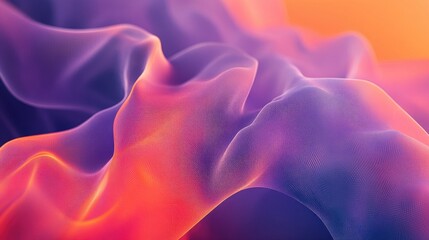 Poster - Minimalist wavy fluid abstract design with elegant curves and subtle gradients, ideal for contemporary and clean visuals.