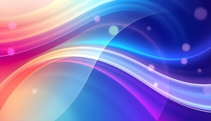 Wall Mural - Abstract colorful waves and light effects