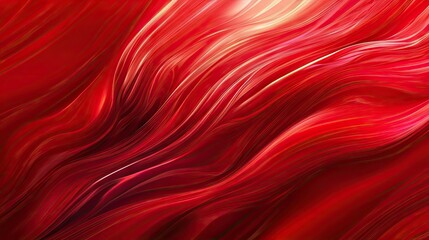 Poster - Red abstract background with dynamic lines and shapes, perfect for designing memorable gift cards, covers, and posters.