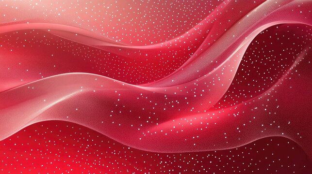 Red wave-themed abstract background with white dot embellishments, creating a vibrant and modern design element for digital and print media.