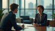 © Alfred - Businesswoman interviewing job candidate in modern office