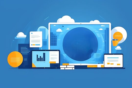 Abstract technology digital background for graphics resource for social media post banner poster illustration