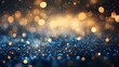 © Hailie - Glamorous bokeh lights in golden and blue festive event