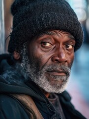 Wall Mural - A close-up shot of someone wearing a hat