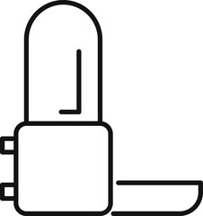 Sticker - Line drawing of an electronic fuse protecting an electrical circuit from overcurrent