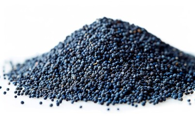 Wall Mural - Poppy Seed, Blue Poppyseed Pile, Small Culinary Grains, Tiny Seeds, Oilseed Sprinkles