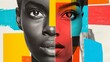 © neirfy - A striking mural featuring diverse female faces in vibrant colors, intricate patterns, and captivating designs