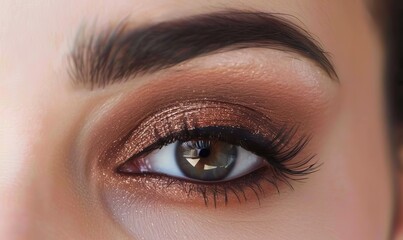 Sticker - Brown eye shadow makeup