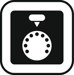 Poster - Simple icon of a combination lock on a mobile device, representing mobile security