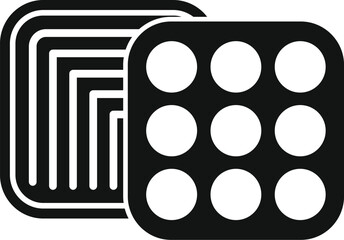Poster - Cpu chipset icon representing the core of modern computing power and advanced semiconductor technology