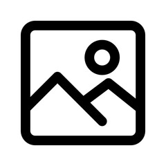 Poster - picture line icon