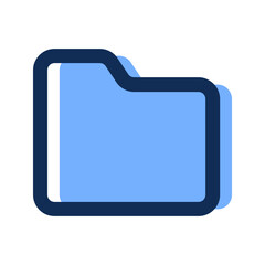 Sticker - folder filled line icon