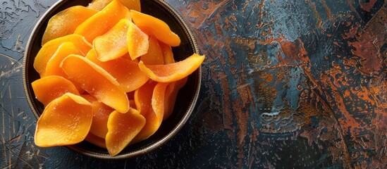 Sticker - Dried Mango Slices in a Bowl