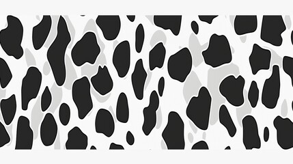 Poster - Black dots on a white background seamless pattern.
