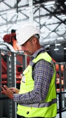 Wall Mural - Worker In Automotive Car Factory